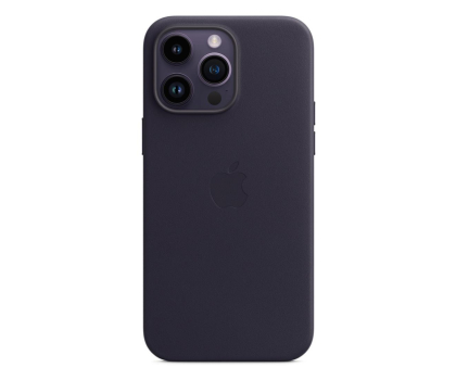Etui do telefonów APPLE do iPhone 14 Pro Max Leather Case with MagSafe - Ink